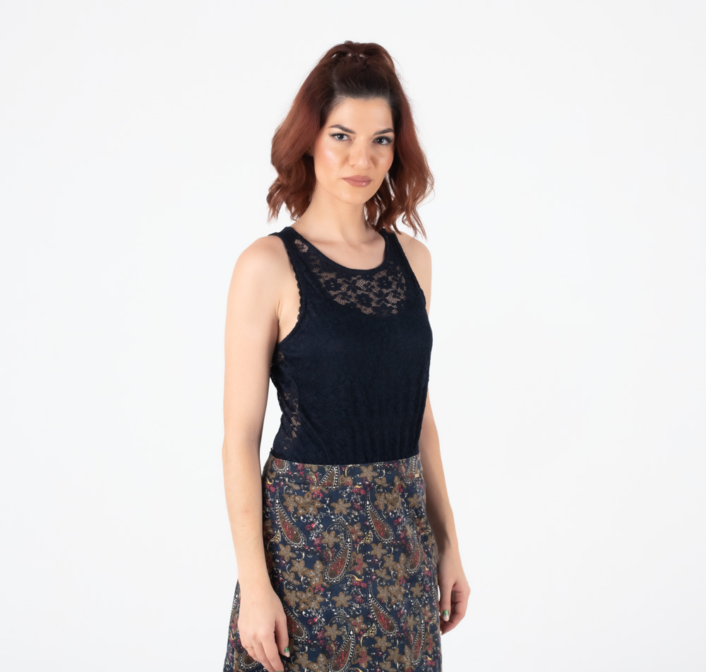 Fullah Sugah Μαύρη από Δαντέλα Μπλούζα-Κορμάκι - Image 2