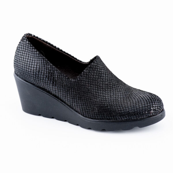 Toni Pons Δερμάτινα Μαύρα Μοκασίνια -Εφε Φύδι