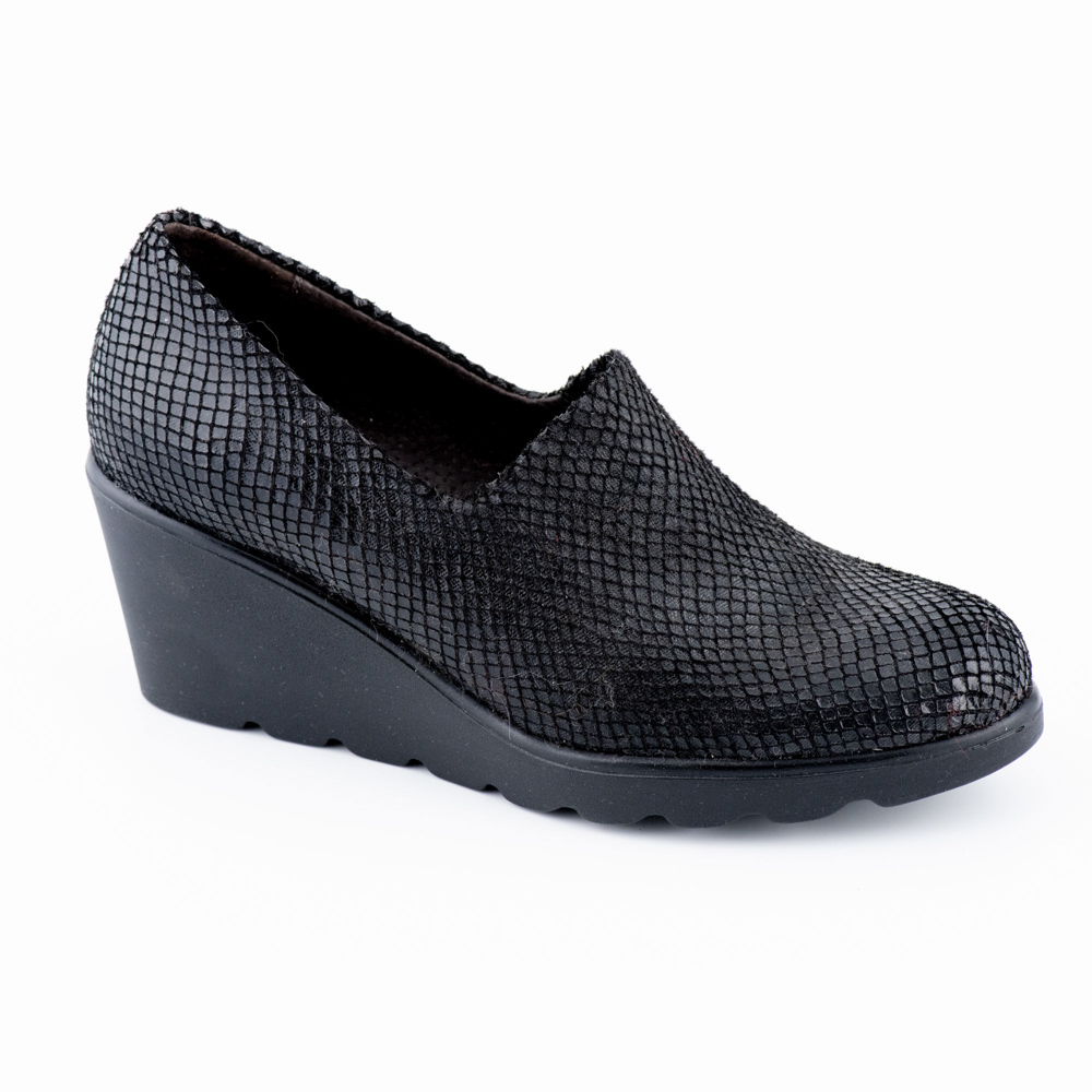 Toni Pons Δερμάτινα Μαύρα Μοκασίνια -Εφε Φύδι