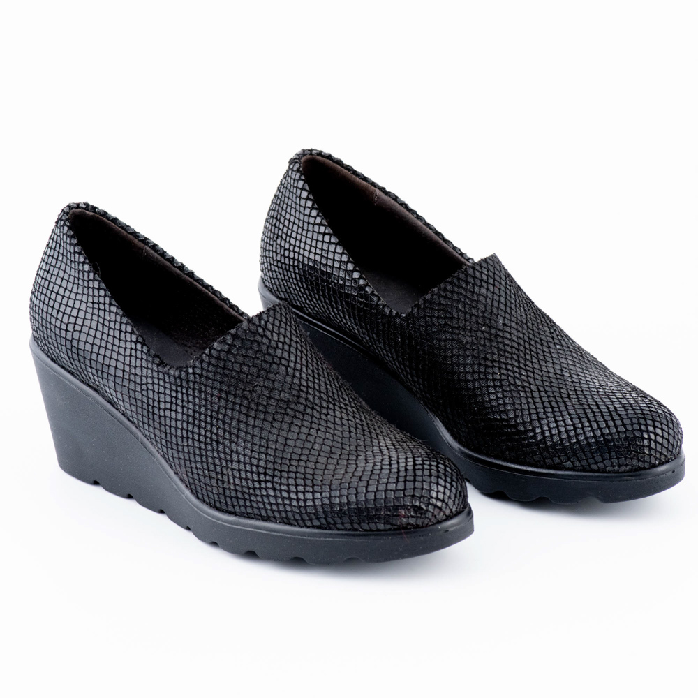 Toni Pons Δερμάτινα Μαύρα Μοκασίνια -Εφε Φύδι - Image 3