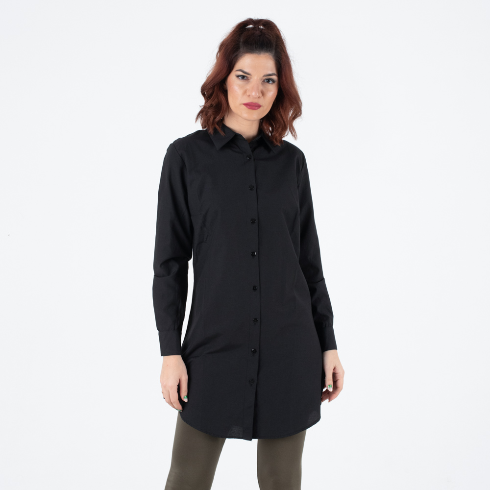 Fulham Street Μαύρο Μακρύ Πουκάμισο - Image 3