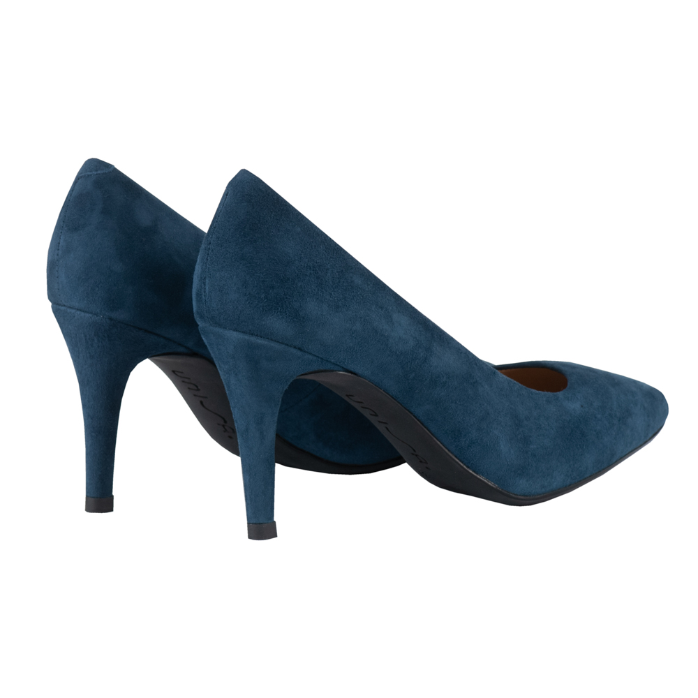 Unisa Καστόρινες Μπλέ Ανοιχτό Γόβες με Ψηλό Τακούνι - Image 4