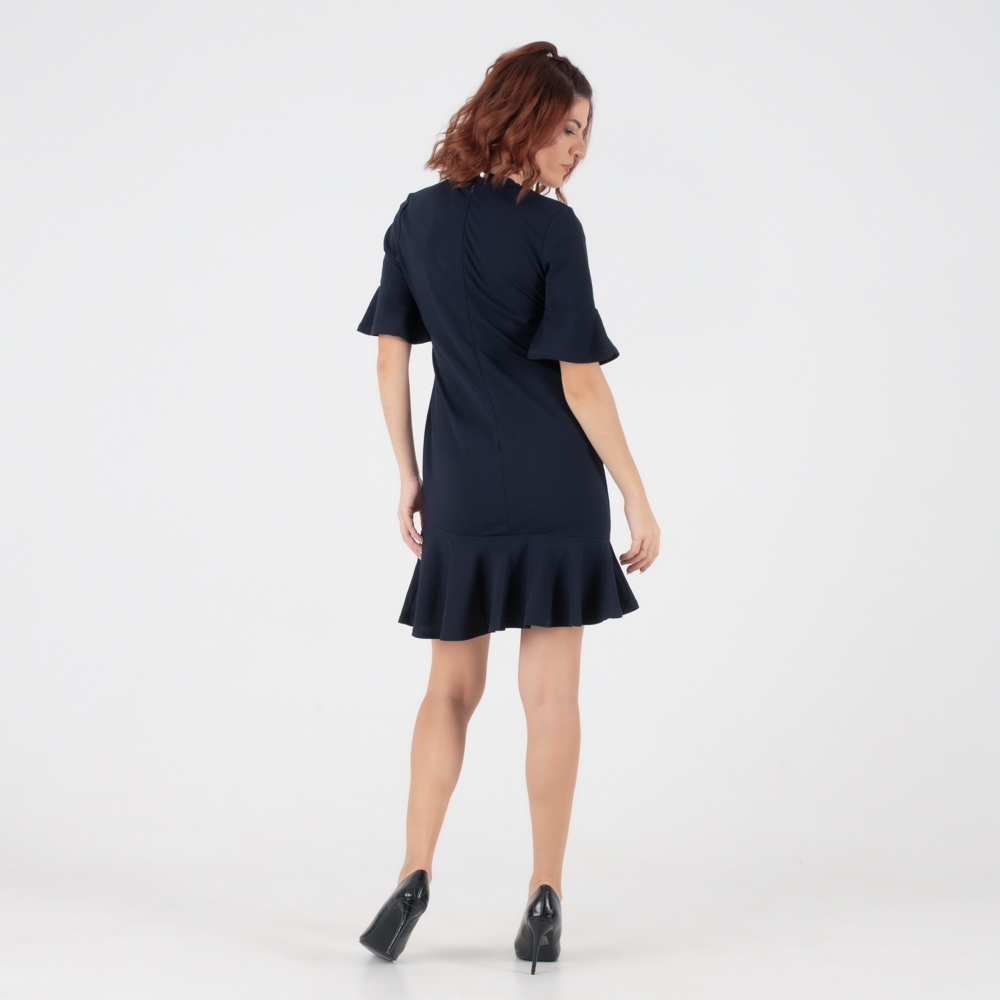 Fullah Sugah Μπλέ Σκούρο Midi Φόρεμα - Image 2