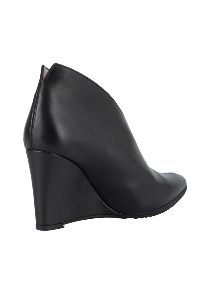 Unisa Μαύρα Δερμάτινα Μποτάκια με Τακούνι Πλατφόρμας - Image 3