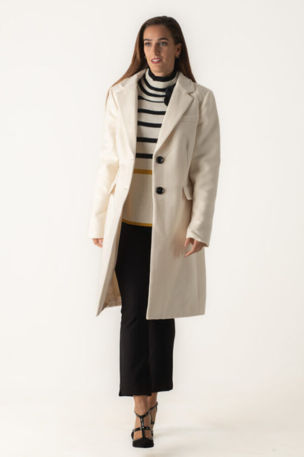 Gianni Morati Παλτό Mονόχρωμο Εκρού