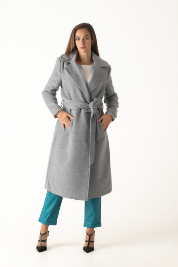 Gianni Morati Παλτό Γκρί Ανοιχτό