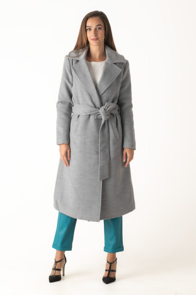 Gianni Morati Παλτό Γκρί Ανοιχτό - Image 3