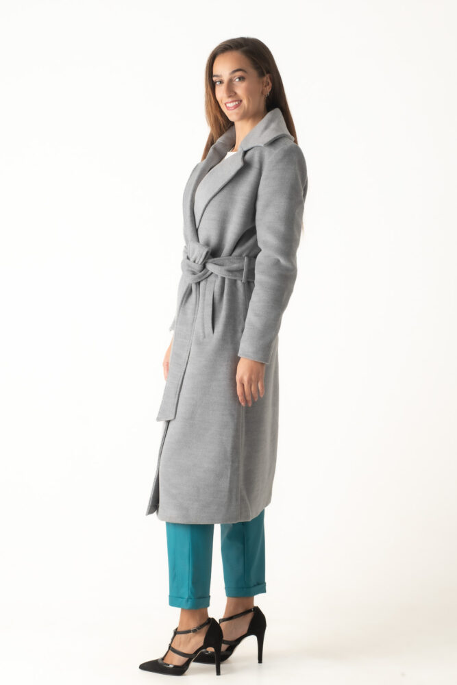 Gianni Morati Παλτό Γκρί Ανοιχτό - Image 2