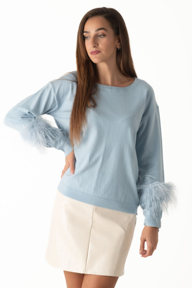 Le Vertige Φούστα Mini Δερματίνη Κροκό Eκρού - Image 2