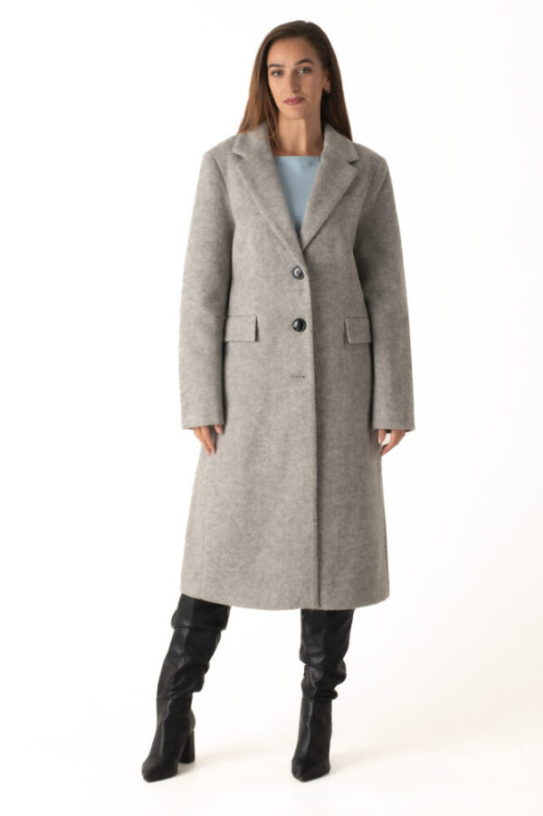 Gianni Morati Παλτό Μονόχρωμο Γκρί