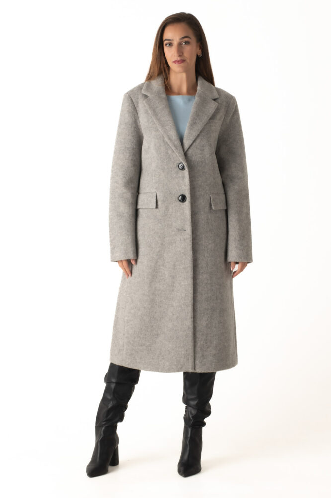 Gianni Morati Παλτό Μονόχρωμο Γκρί