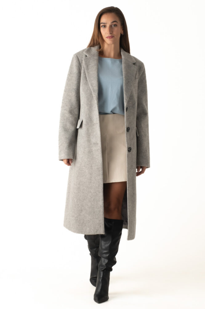 Gianni Morati Παλτό Μονόχρωμο Γκρί - Image 2