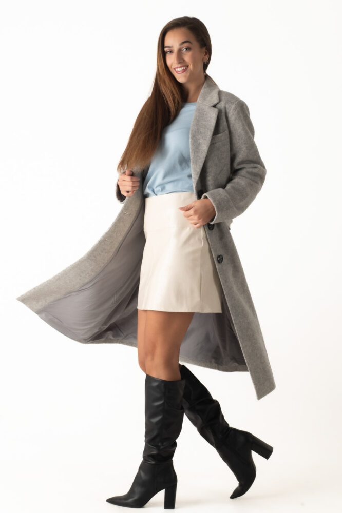 Gianni Morati Παλτό Μονόχρωμο Γκρί - Image 3