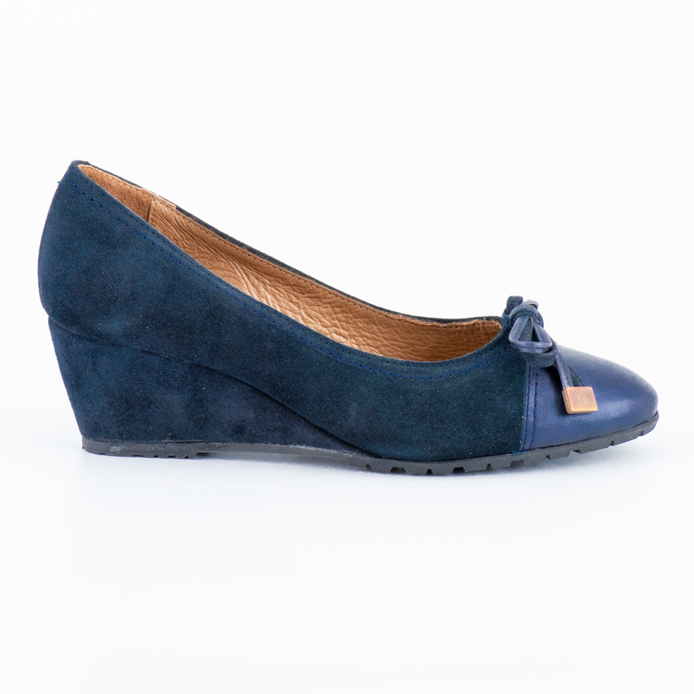 Mari Crug Γυναικείες Μπλέ Σκούρο Πλατφόρμες Καστόρινες - Image 2