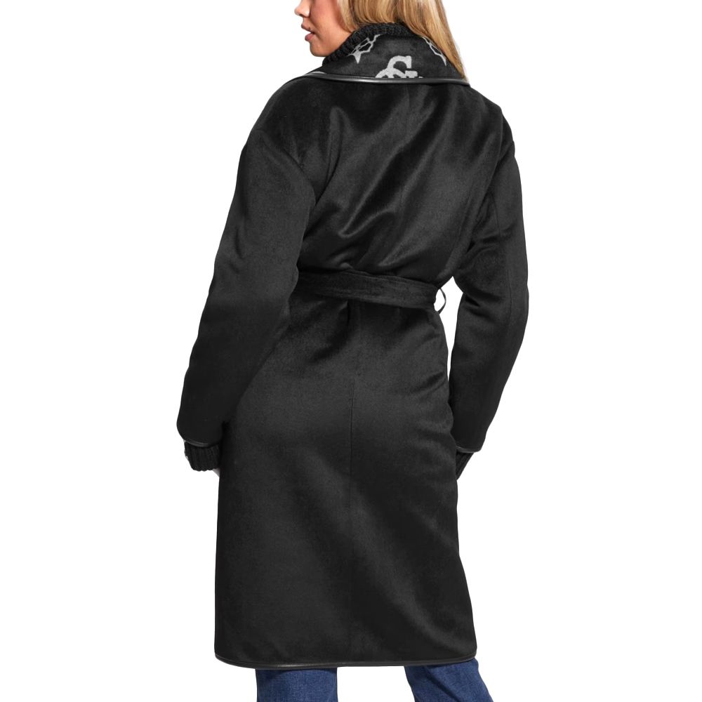 Guess Γυναικείο Μαύρο Παλτό Κρουαζέ - Image 3