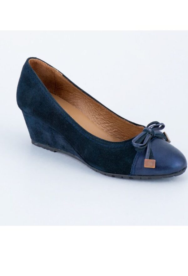 Mari Crug Γυναικείες Μπλέ Σκούρο Πλατφόρμες Καστόρινες