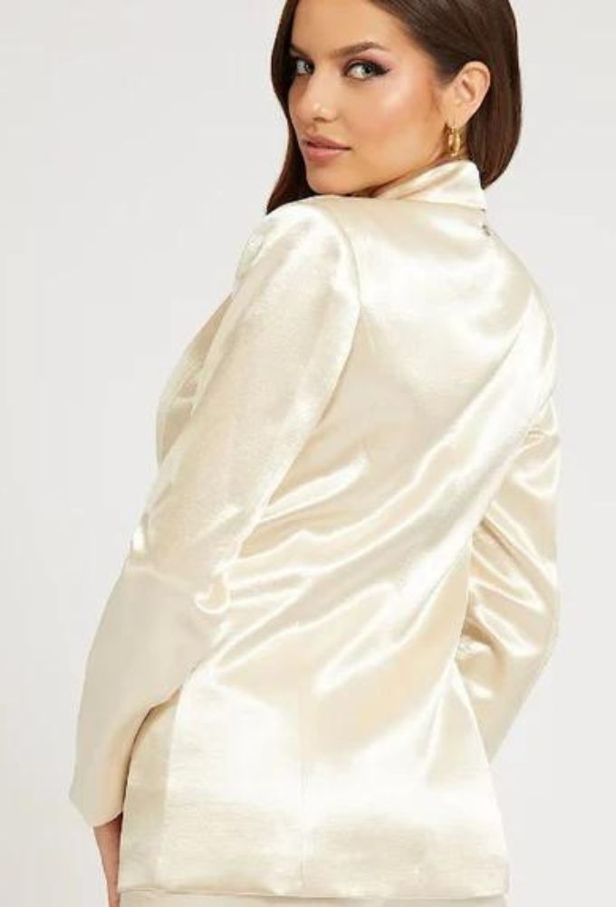 Guess Σακάκι Σατέν Σαμπανί - Image 3