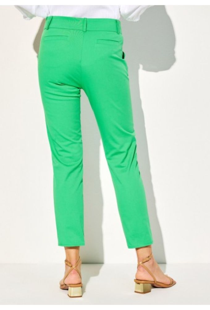 FOREL Πράσινο Ελαστικό Παντελόνι σε Στενή Γραμμή - Image 2