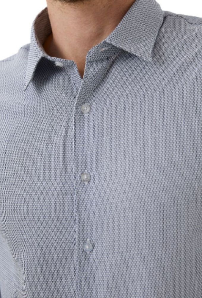 Mexx Fashion Ανδρικό Πουκάμισο Μακρυμάνικo Γαλάζιο - Image 2