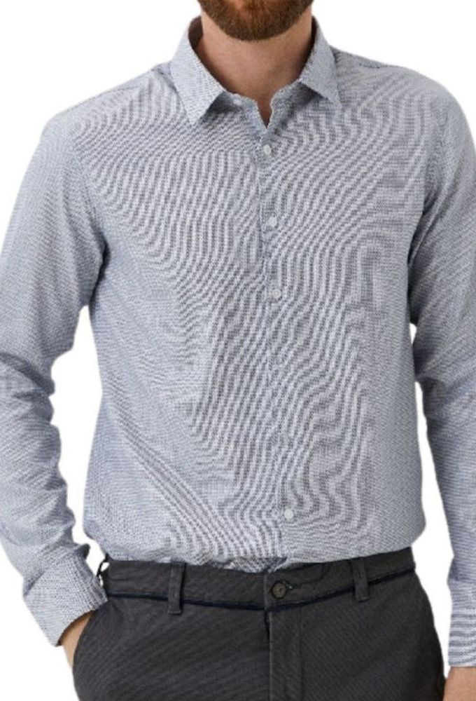 Mexx Fashion Ανδρικό Πουκάμισο Μακρυμάνικo Γαλάζιο - Image 5