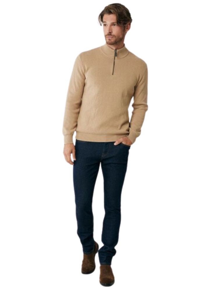 Mexx Fashion Ανδρικό Πουλόβερ Μακρυμάνικο Μπεζ Σκούρο - Image 2