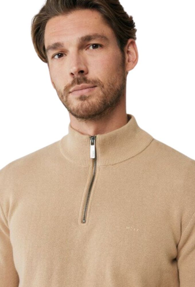 Mexx Fashion Ανδρικό Πουλόβερ Μακρυμάνικο Μπεζ Σκούρο - Image 3