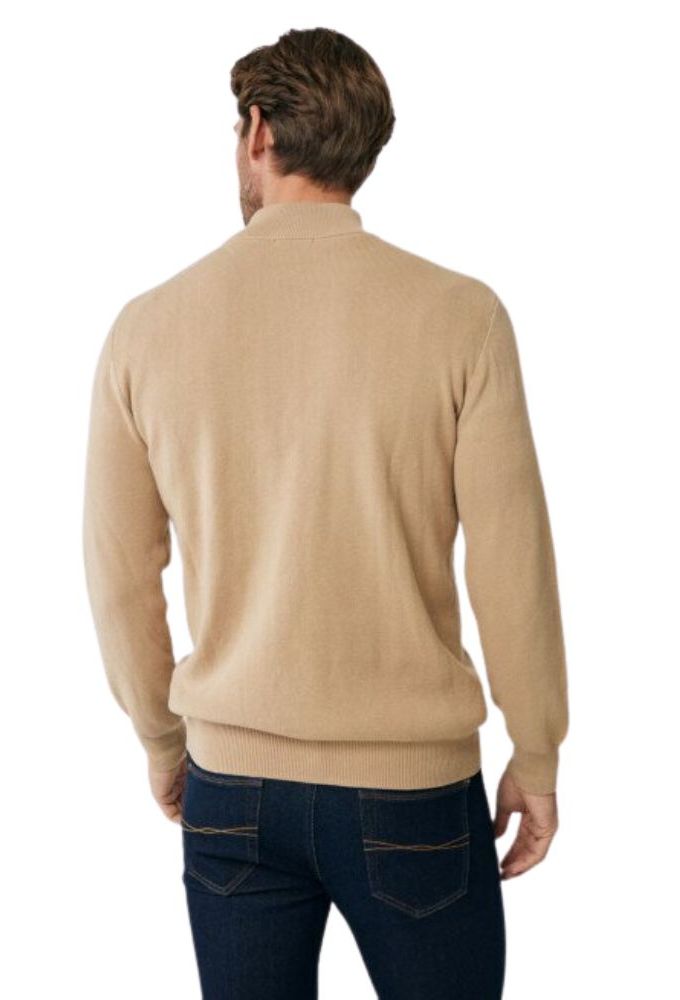Mexx Fashion Ανδρικό Πουλόβερ Μακρυμάνικο Μπεζ Σκούρο - Image 4