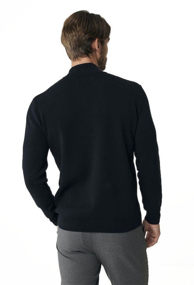 Mexx Fashion Ανδρικό Πουλόβερ Μακρυμάνικο Μαύρο - Image 4