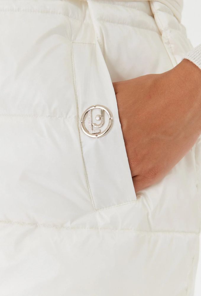 Liu Jo Γυναικείο Αμάνικο Μπουφάν Άσπρο - Image 5