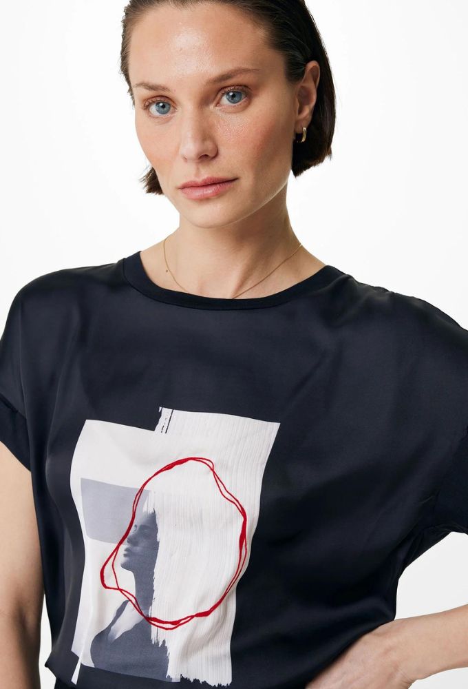 Mexx Fashion Γυναικείο T-shirt Μαύρο με Στάμπα - Image 5
