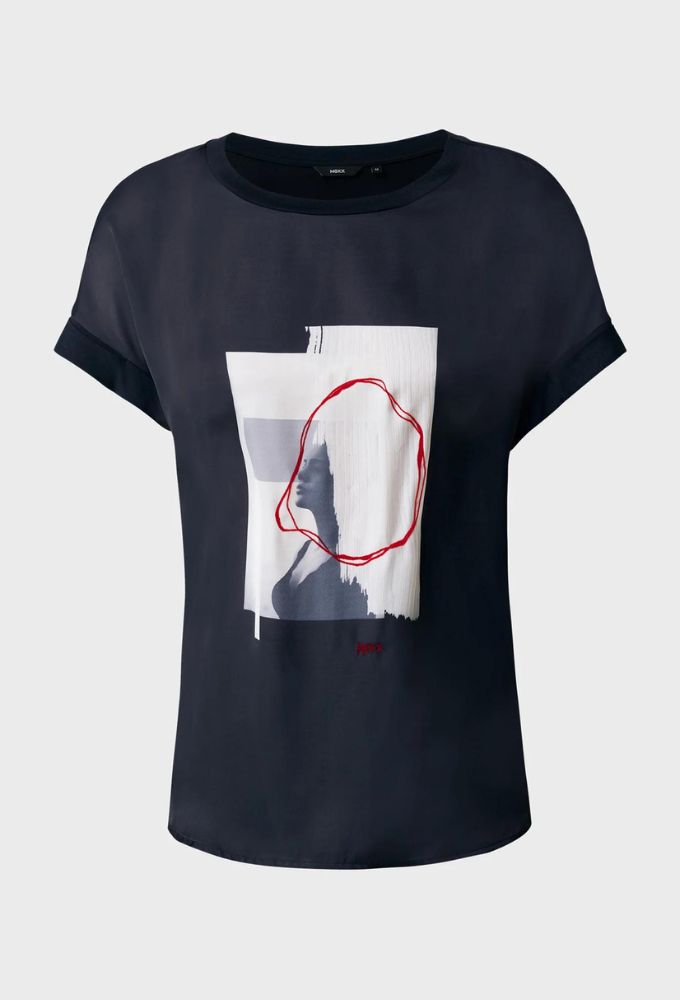 Mexx Fashion Γυναικείο T-shirt Μαύρο με Στάμπα - Image 4