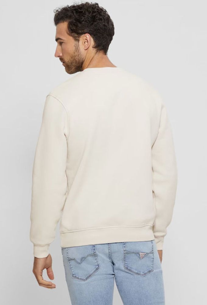 Guess Ανδρικό Φούτερ Ιβουάρ - Image 2