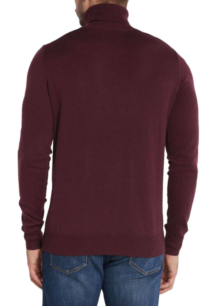 Guess Πουλόβερ Μπορντό Ζιβάγκο από Σύμμεικτο Μετάξι - Image 2