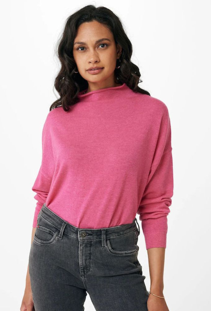 Mexx Fashion Μακρυμάνικο Γυναικείο Πουλόβερ Φούξια