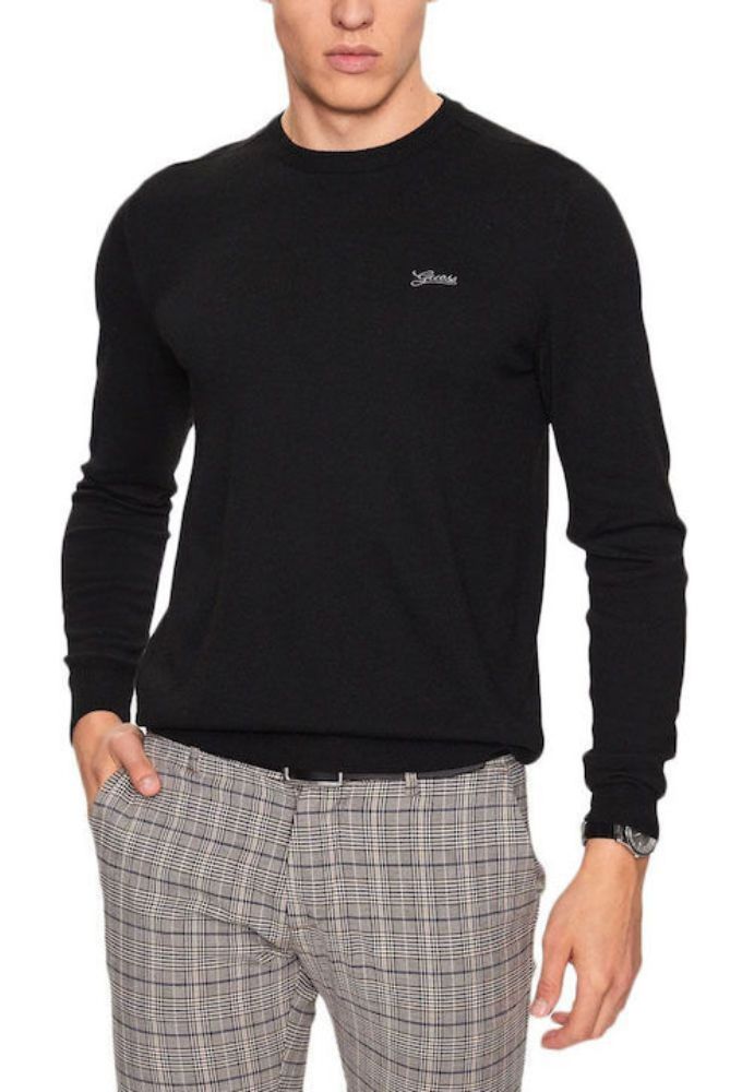 Guess Ανδρικό Πουλόβερ Μαύρο