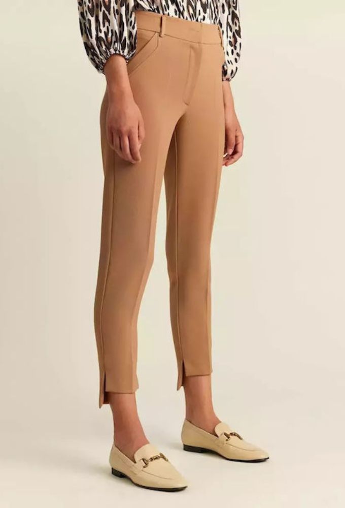 Forel Γυναικείο Υφασμάτινο Παντελόνι Καφέ - Image 4