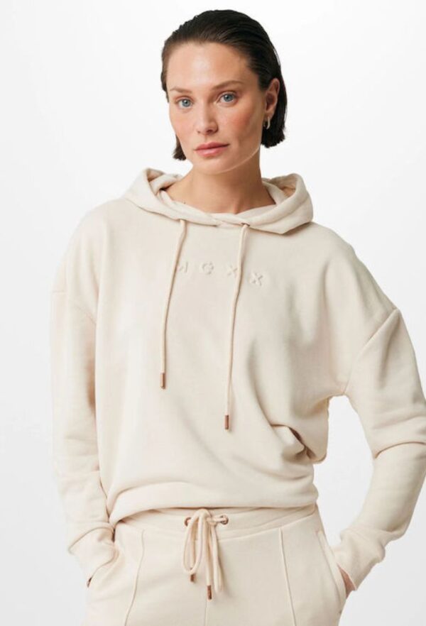 Mexx Fashion Γυναικείο Φούτερ με Κουκούλα Μπεζ