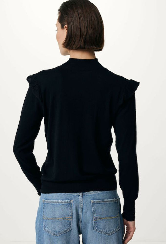 Mexx Fashion Μακρυμάνικο Γυναικείο Πουλόβερ με Ζιβάγκο Μαύρο - Image 2