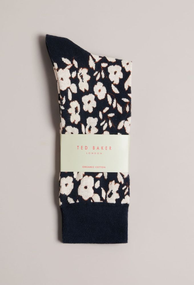 Ted Baker Κάλτσες Ανδρικές Mπλέ Σκούρο Floral