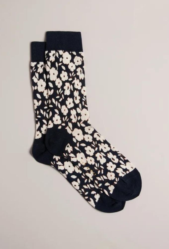 Ted Baker Κάλτσες Ανδρικές Mπλέ Σκούρο Floral - Image 3