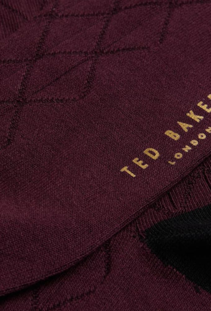 Ted Baker Κάλτσες Ανδρικές Μπορντό - Image 3