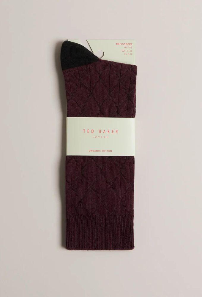 Ted Baker Κάλτσες Ανδρικές Μπορντό