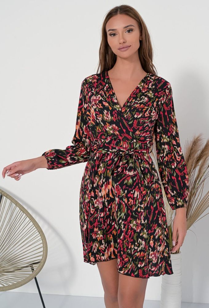 Fullah Sugah Φόρεμα Εμπριμέ με Κρουαζέ Ντεκολτέ - Image 3