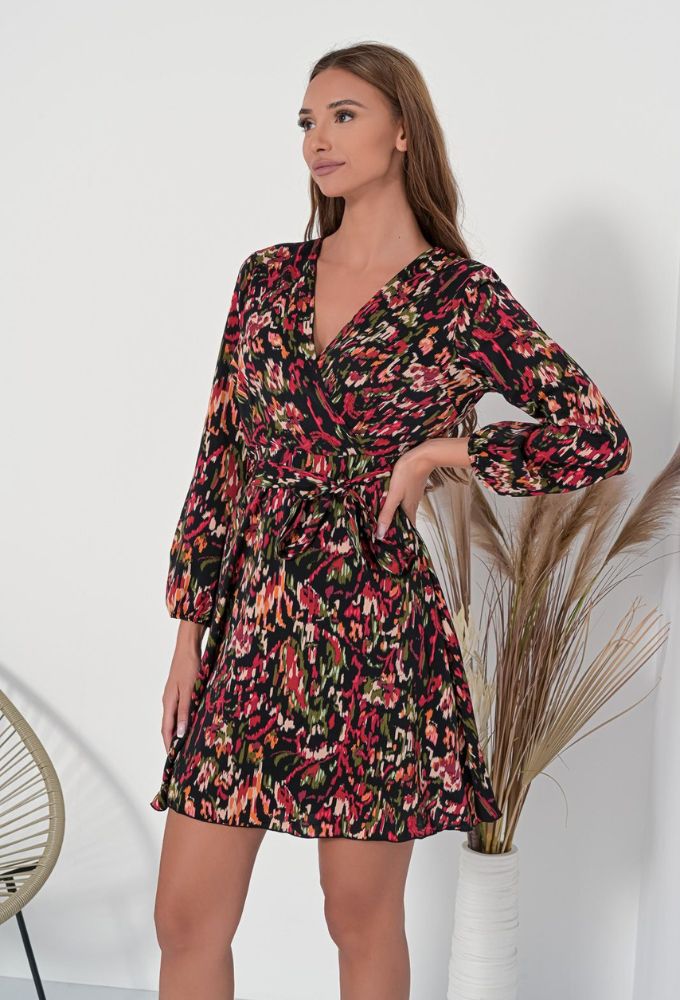 Fullah Sugah Φόρεμα Εμπριμέ με Κρουαζέ Ντεκολτέ - Image 4