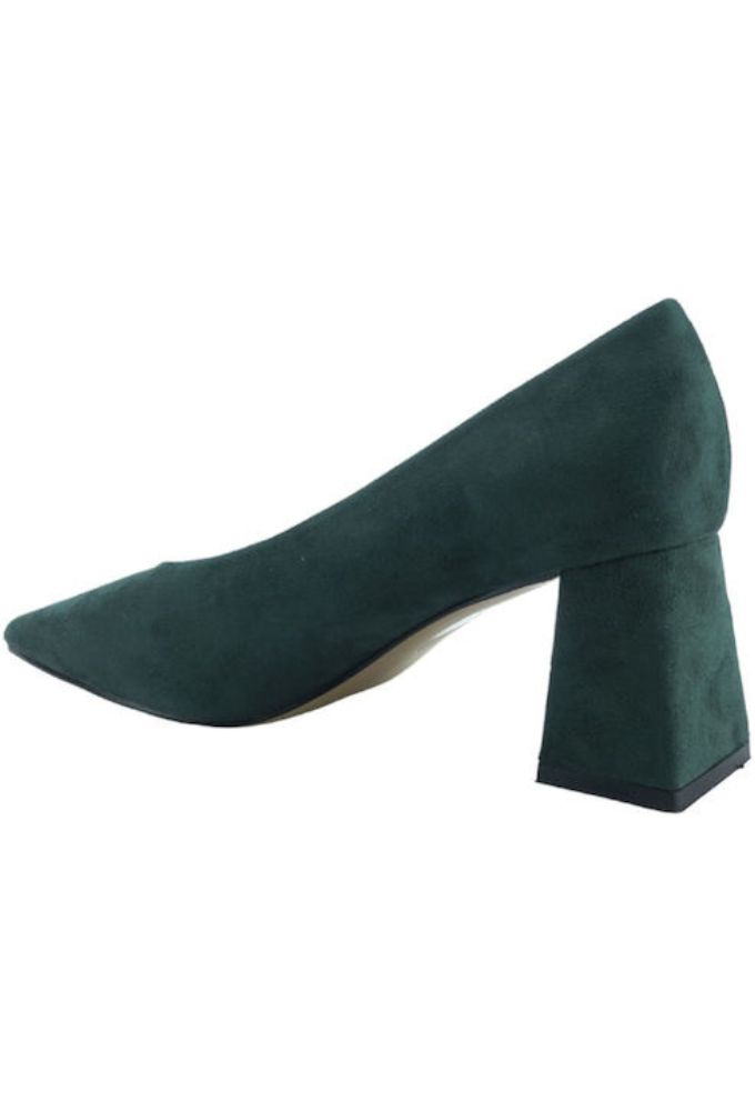 Corina Γόβες Πράσινες με Τετράγωνο Τακούνι - Image 3