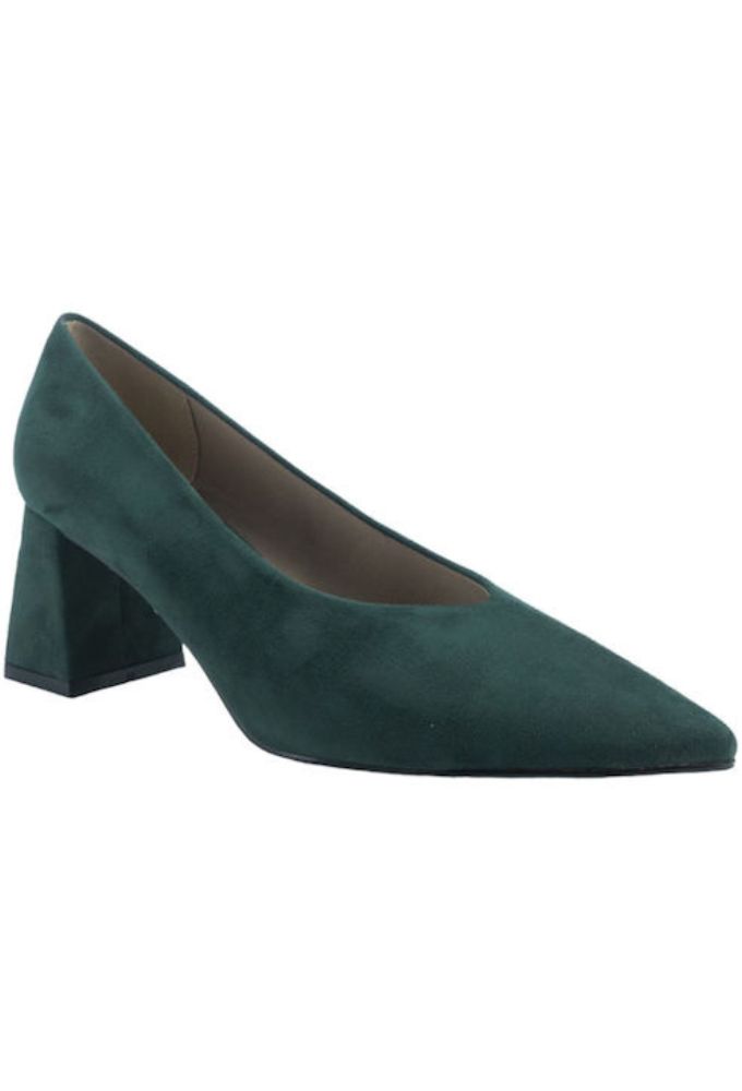 Corina Γόβες Πράσινες με Τετράγωνο Τακούνι - Image 4