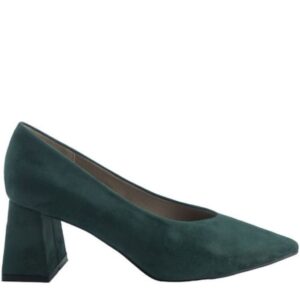 Corina Γόβες Πράσινες με Τετράγωνο Τακούνι