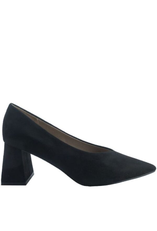 Corina Γόβες Μαύρες με Τετράγωνο Τακούνι