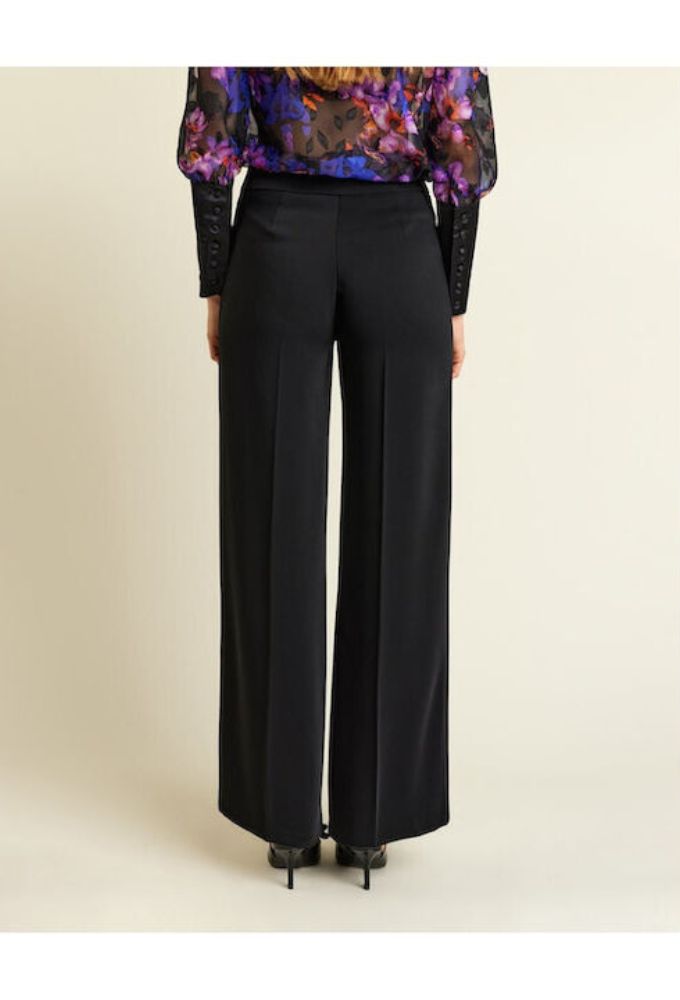 Forel Γυναικεία Κρεπ Παντελόνα Μαύρη - Image 2