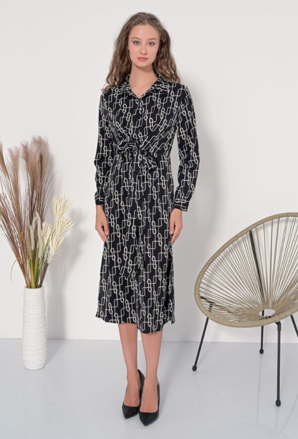 Fullah Sugah Φόρεμα με Δετές Κορδέλες Μαύρο